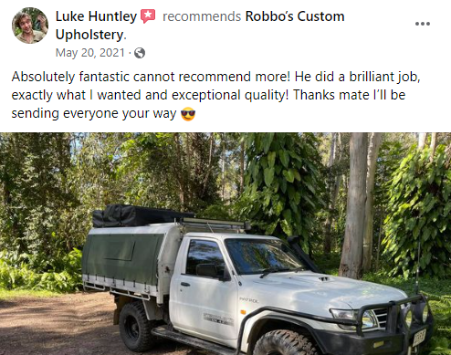 Robbos Custom Upholstery repair facebook review